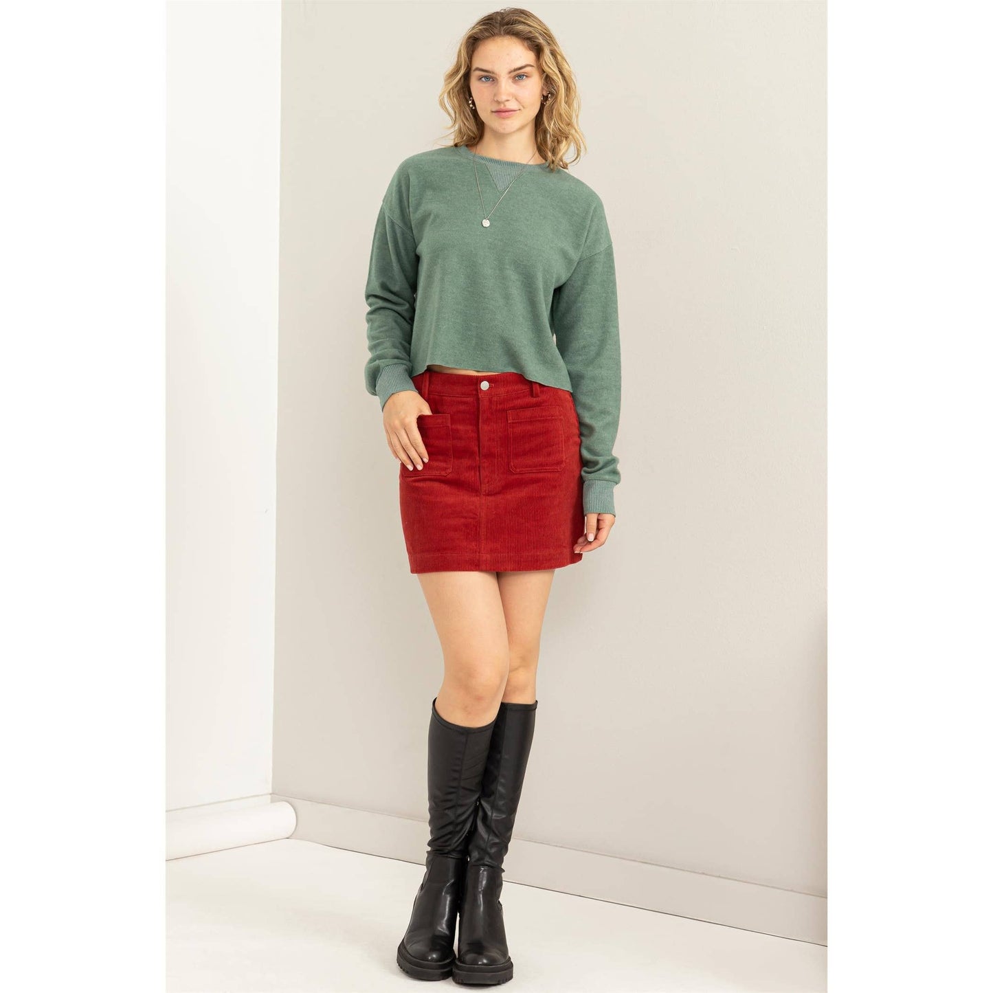 Avery Mini Corduroy Skirt