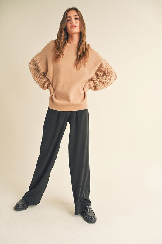 Maggie Knit Sleeve Sweater