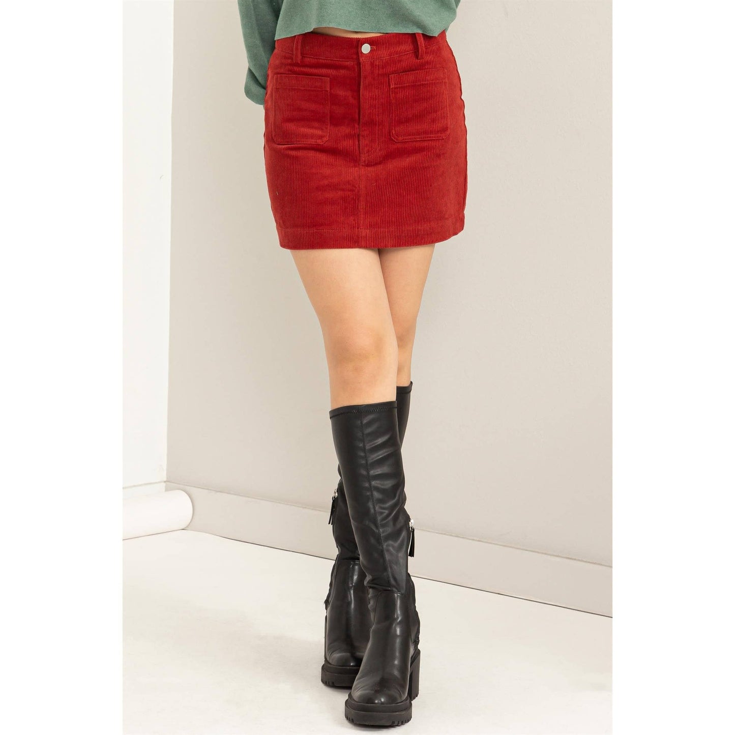 Avery Mini Corduroy Skirt