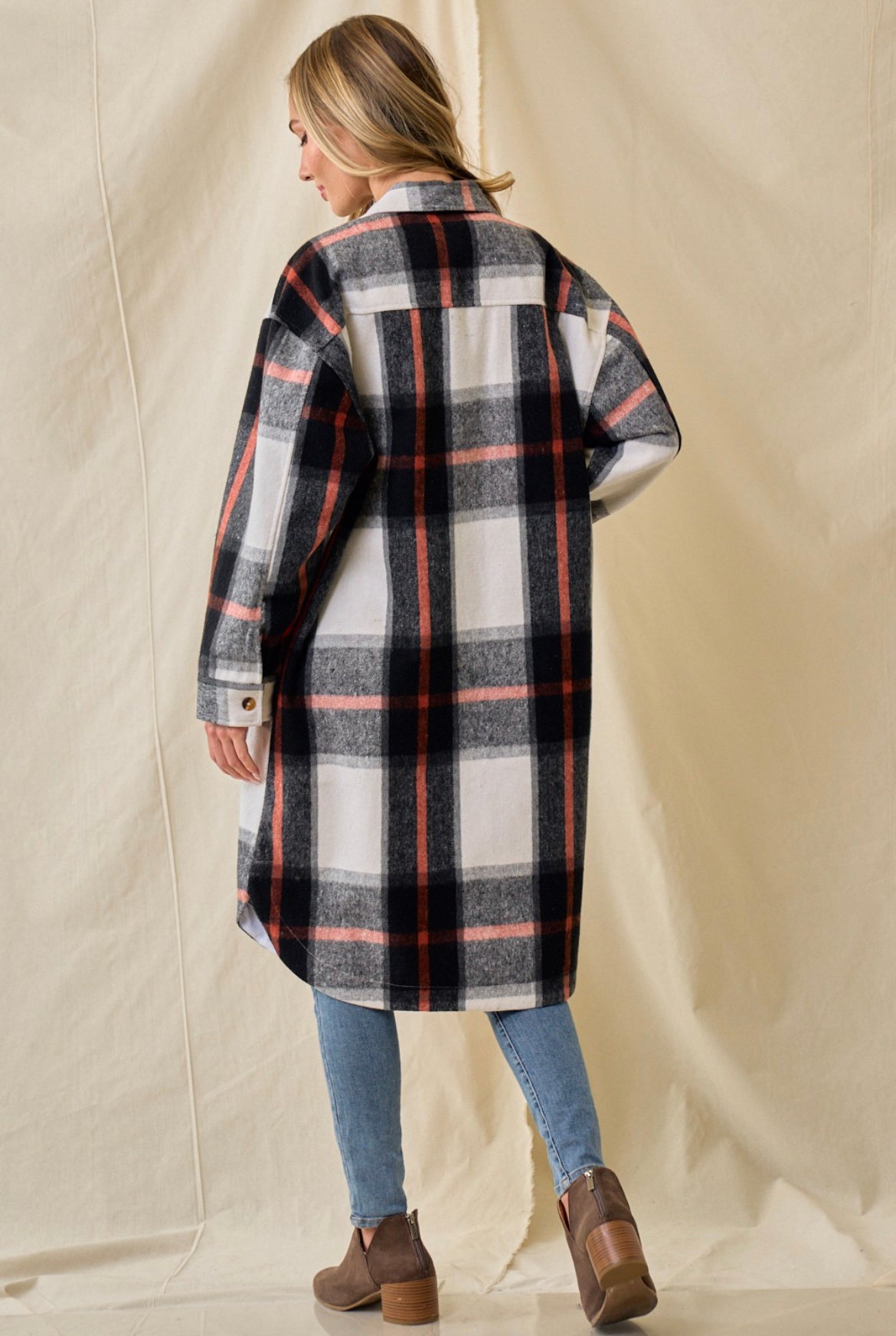Paisley plaid light jacket