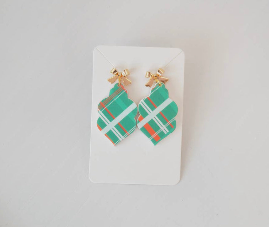 Christmas Plaid Earring
