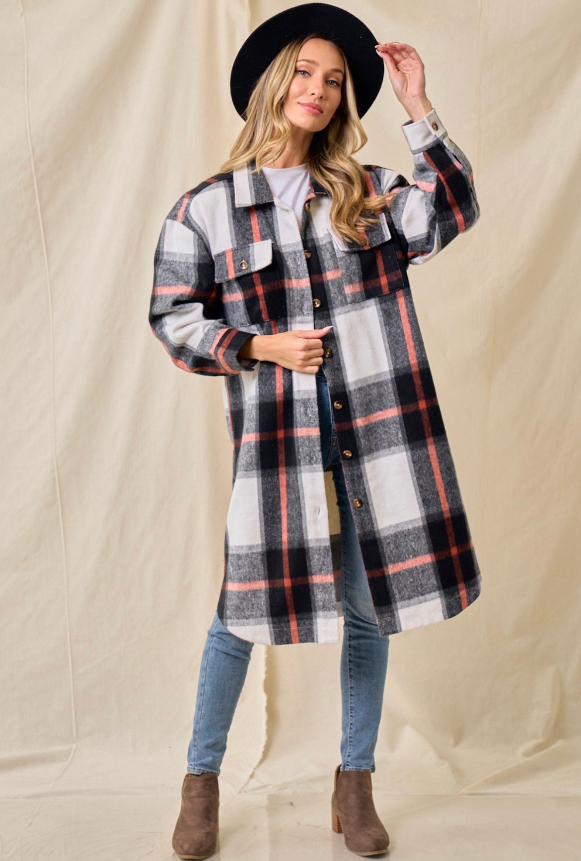 Paisley plaid light jacket