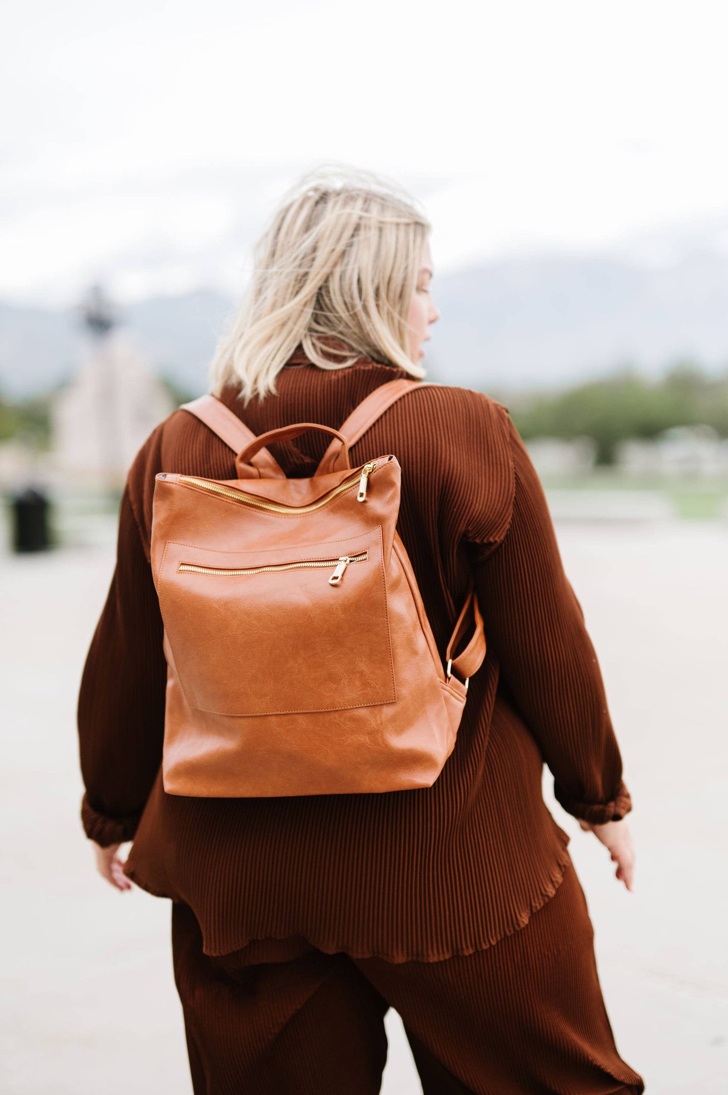 Reese Trendy Backpack Charcoal