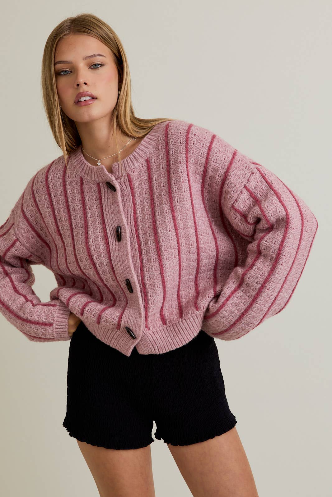 Blush Haze Cardigan