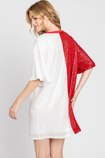 Red & White Sparkle