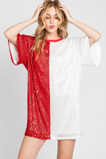 Red & White Sparkle