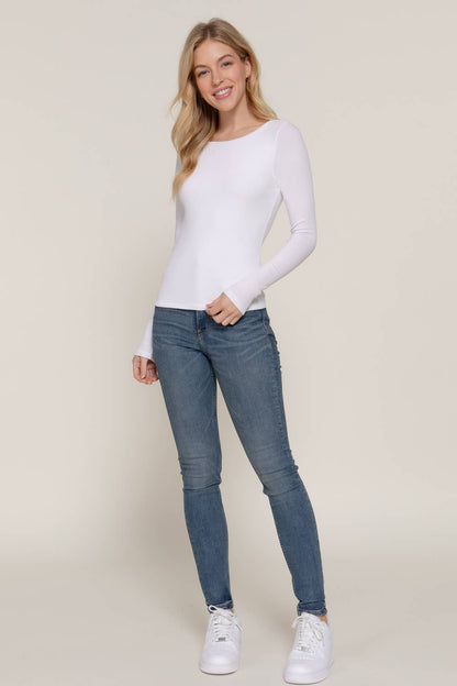 The Basic Ribbed Long Sleeve Tee