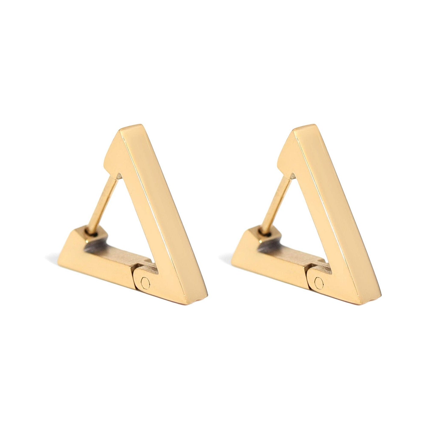 Triangle Huggie Earrings