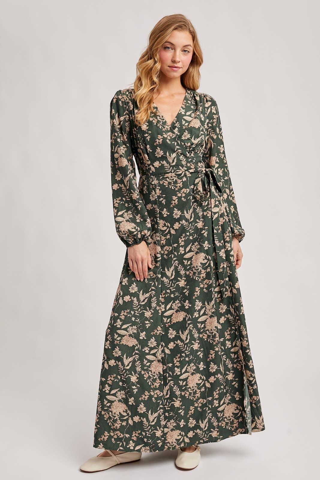 Floral Wrap Dress
