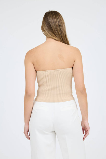Sweetheart Ribbed tube top