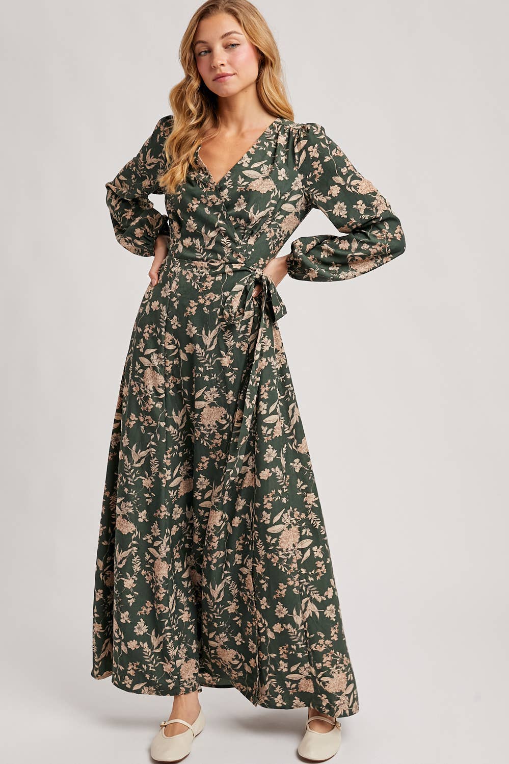 Floral Wrap Dress
