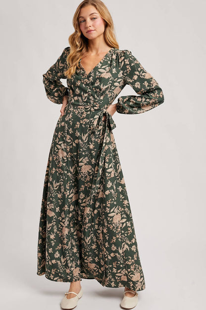 Floral Wrap Dress