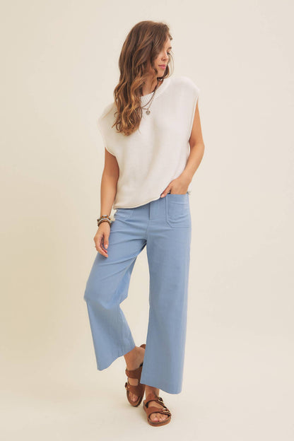 Blue Ankle Pant