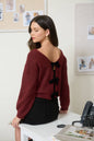 Velvet Bow Sweater